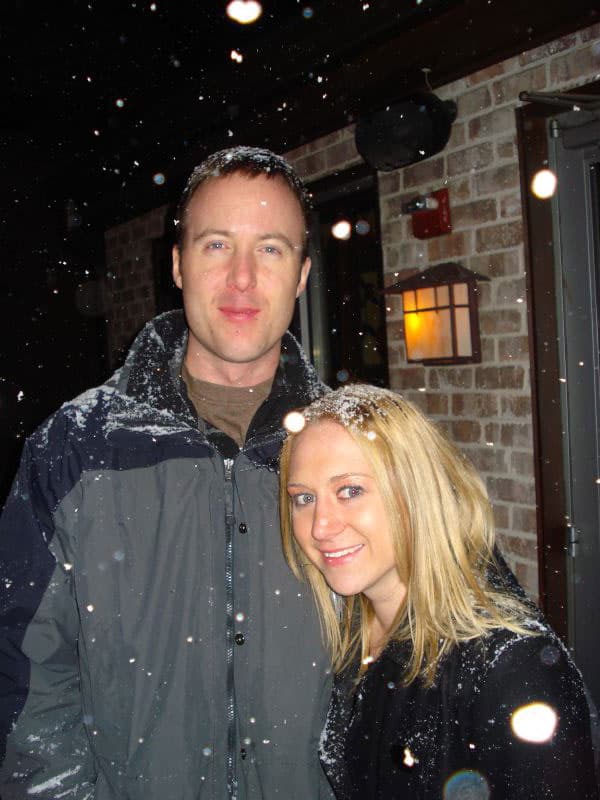 Allen & Lara in the snow