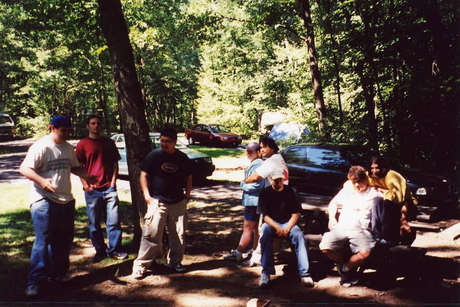 Camping with the bunch