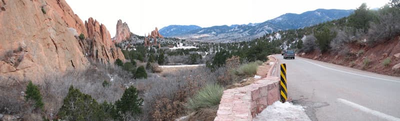 Garden of the Gods panoramic photo