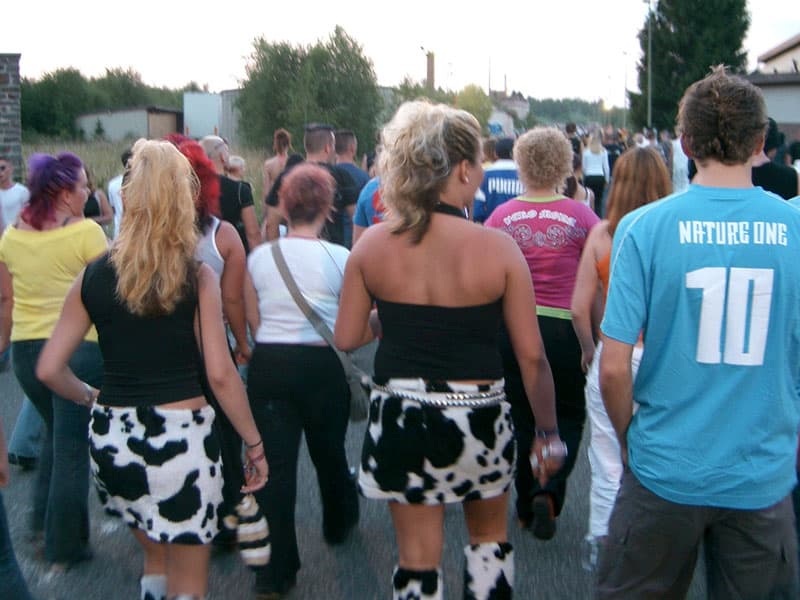 Walking to the venue area