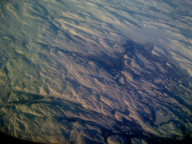 Long and boring, but scenic flight