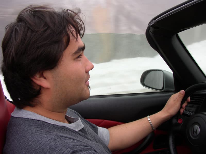 Driving high mountain pass