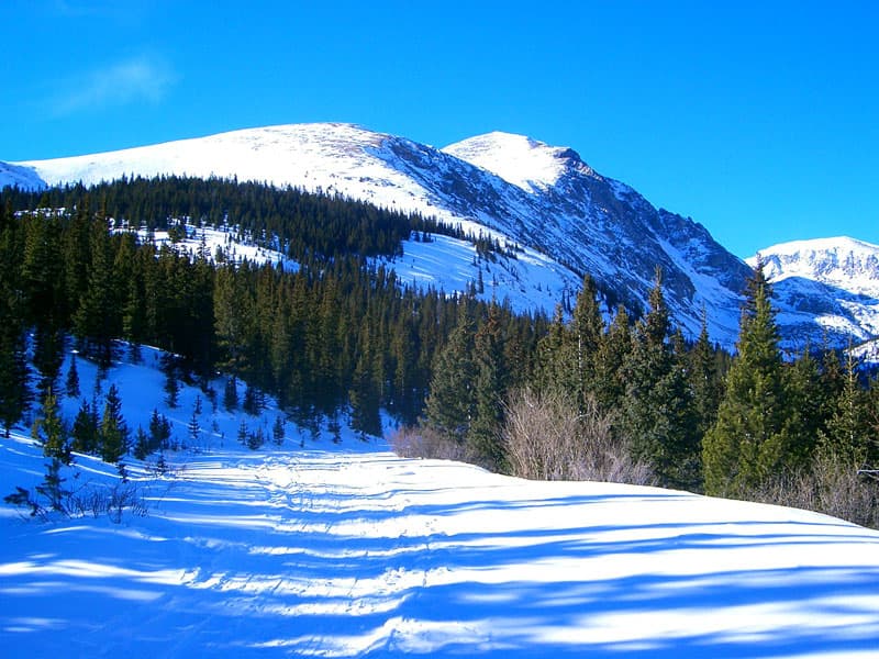 Snowshoeing near Breckenridge, CO