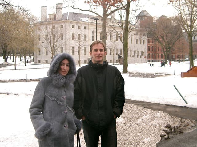 Dasha and Merle at Harvard