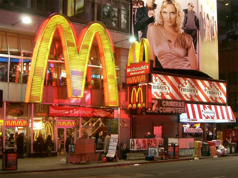 Golden Arches in Times Square
