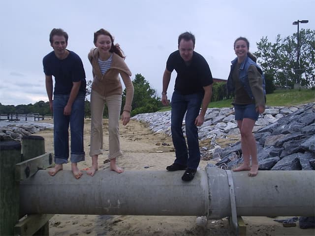 Gang at the beach at Annapolis