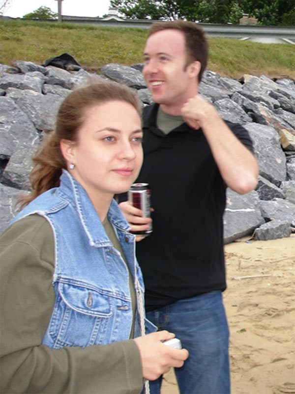 Natasha and Allen at the beach
