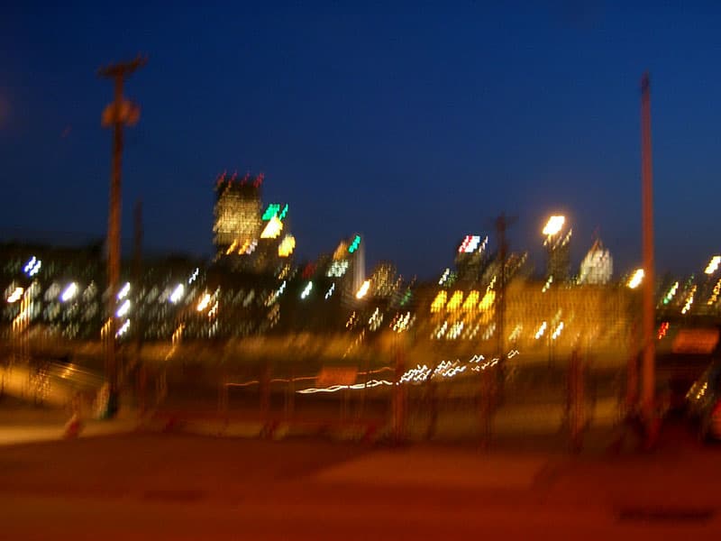 Night view of downtown