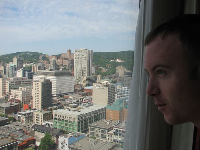 Allen enjoying the view