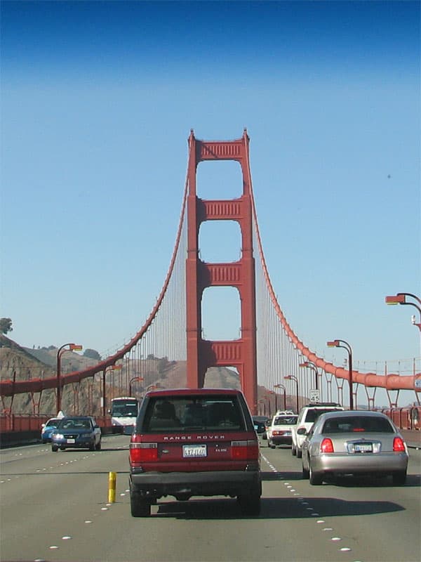 Crossing the Golden Gate Bridge