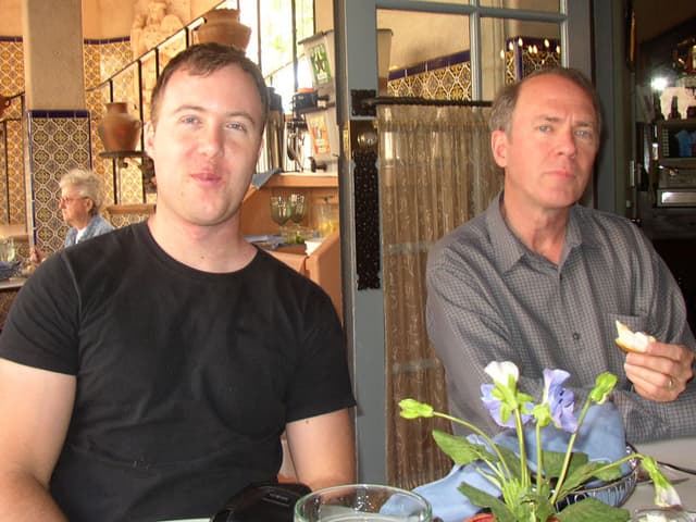 Allen and Dad at lunch
