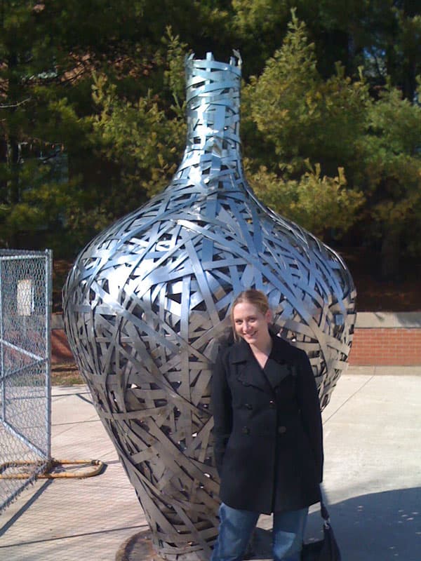 Lara & metal vase
