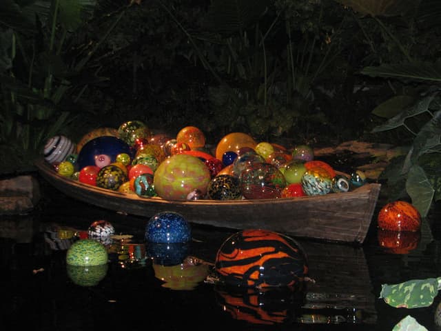 Boat of marbles