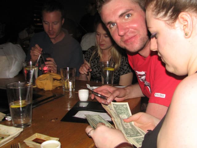 Paying for dinner