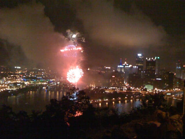 Fireworks from Mt. Washington