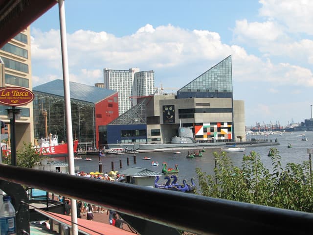 View from tapas restaurant