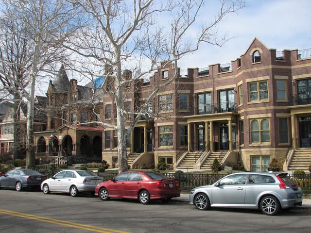 Alongside the park
