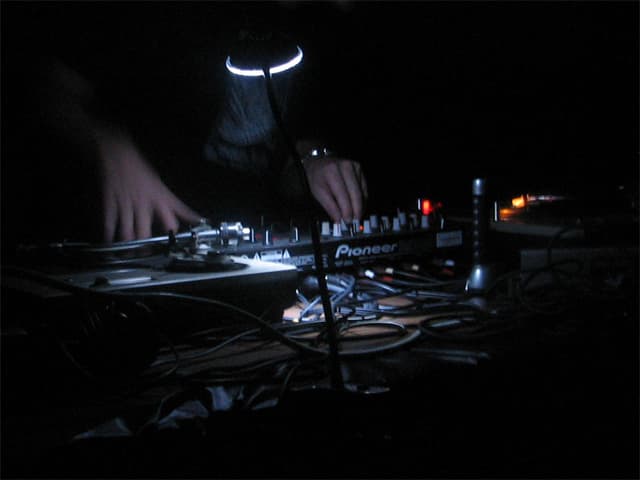 DJ on the decks
