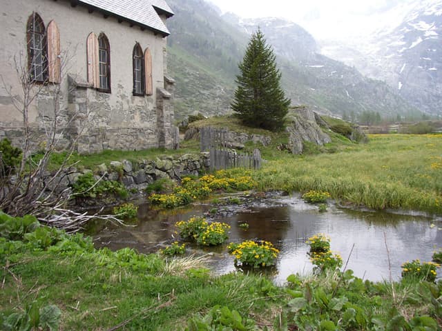 Near top of pass