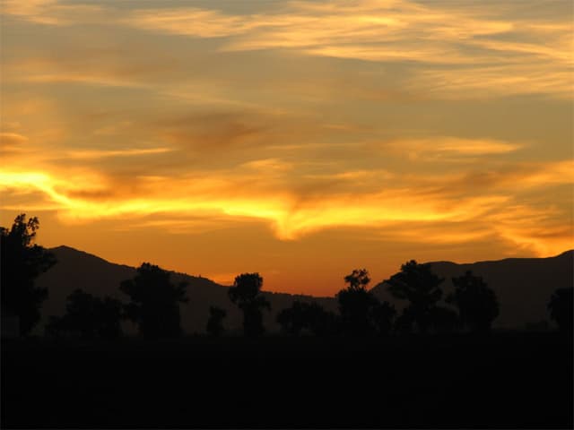 Sunset in Davis, CA